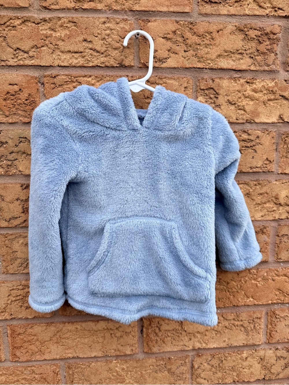 Carter's Light Blue Plush Hooded Sweatshirt